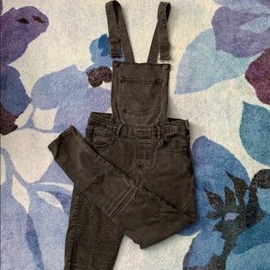 Vintage Black Women Jeans Overalls